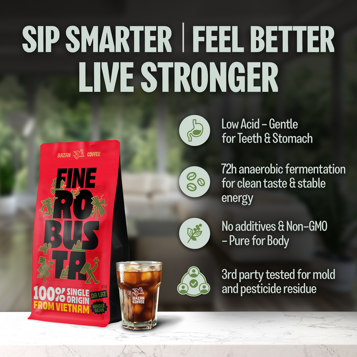 Fine Robusta Vietnam, Notes of Durian, Honey & Caramel, Whole Bean