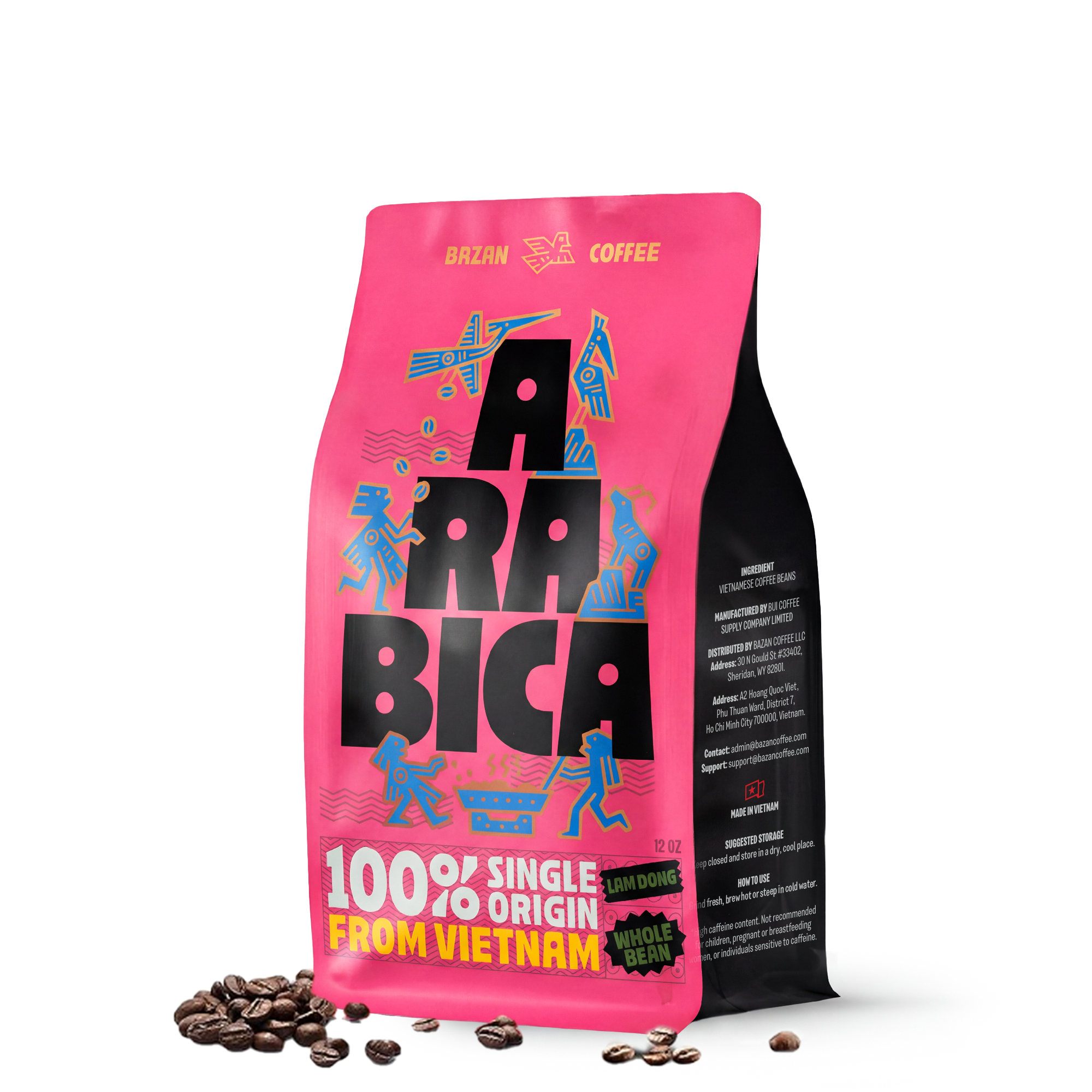 Specialty Arabica Vietnam, Notes of Caramel, Spices & Bell Pepper, Whole Bean