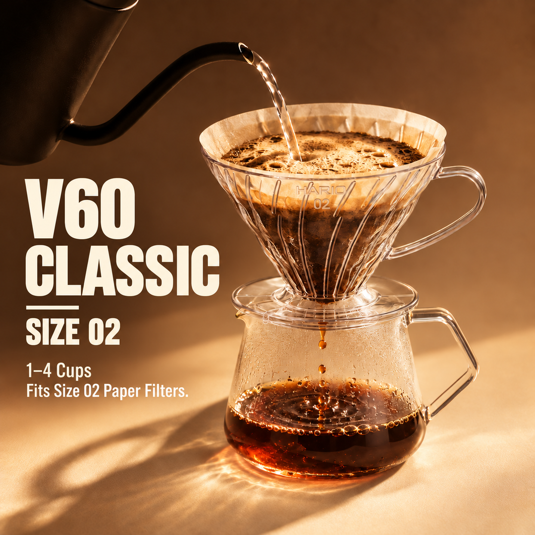 HARIO V60 Plastic Dripper, Size 02