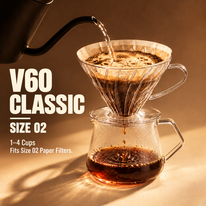 HARIO V60 Plastic Dripper, Size 02