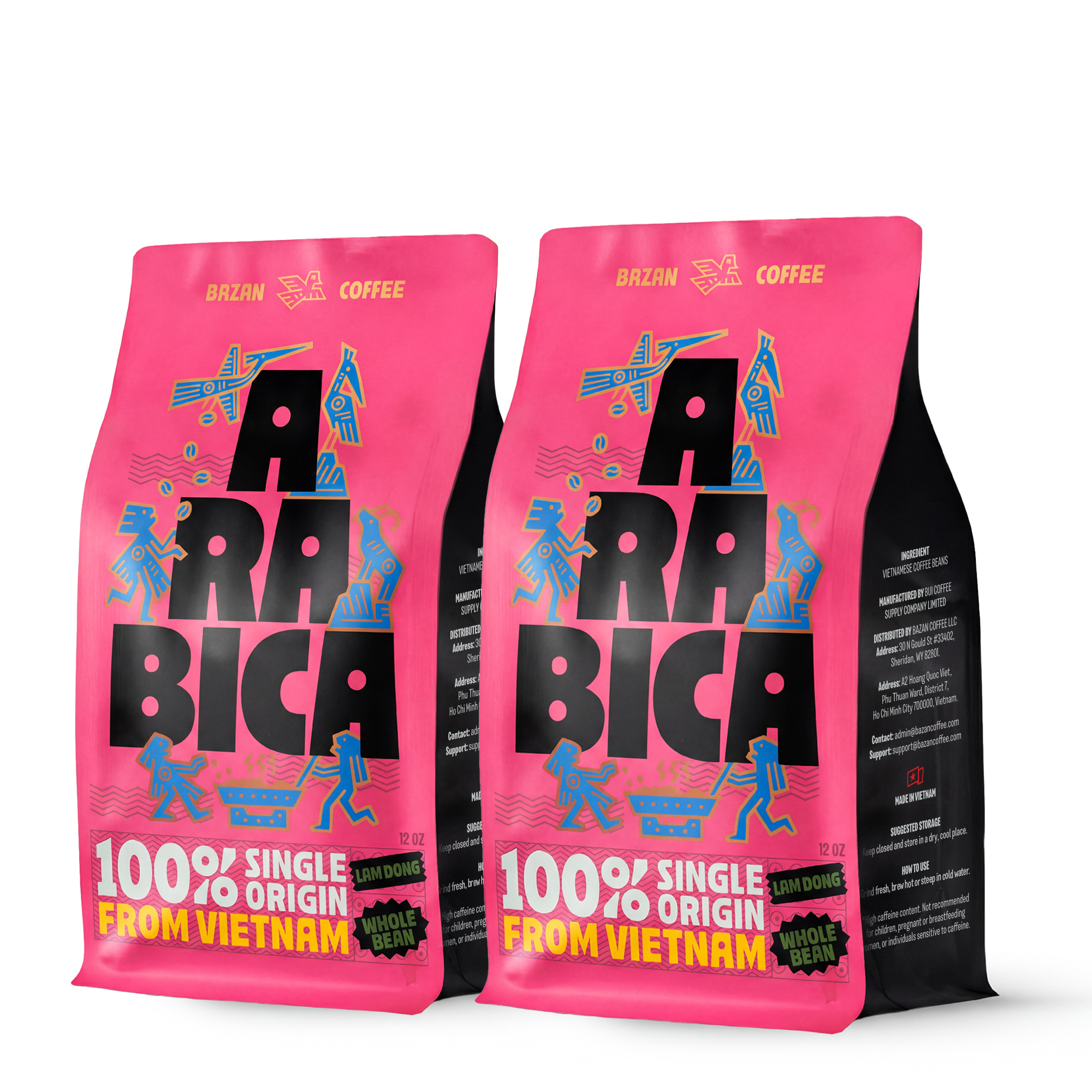 Specialty Arabica Vietnam, Notes of Caramel, Spices & Bell Pepper, Whole Bean