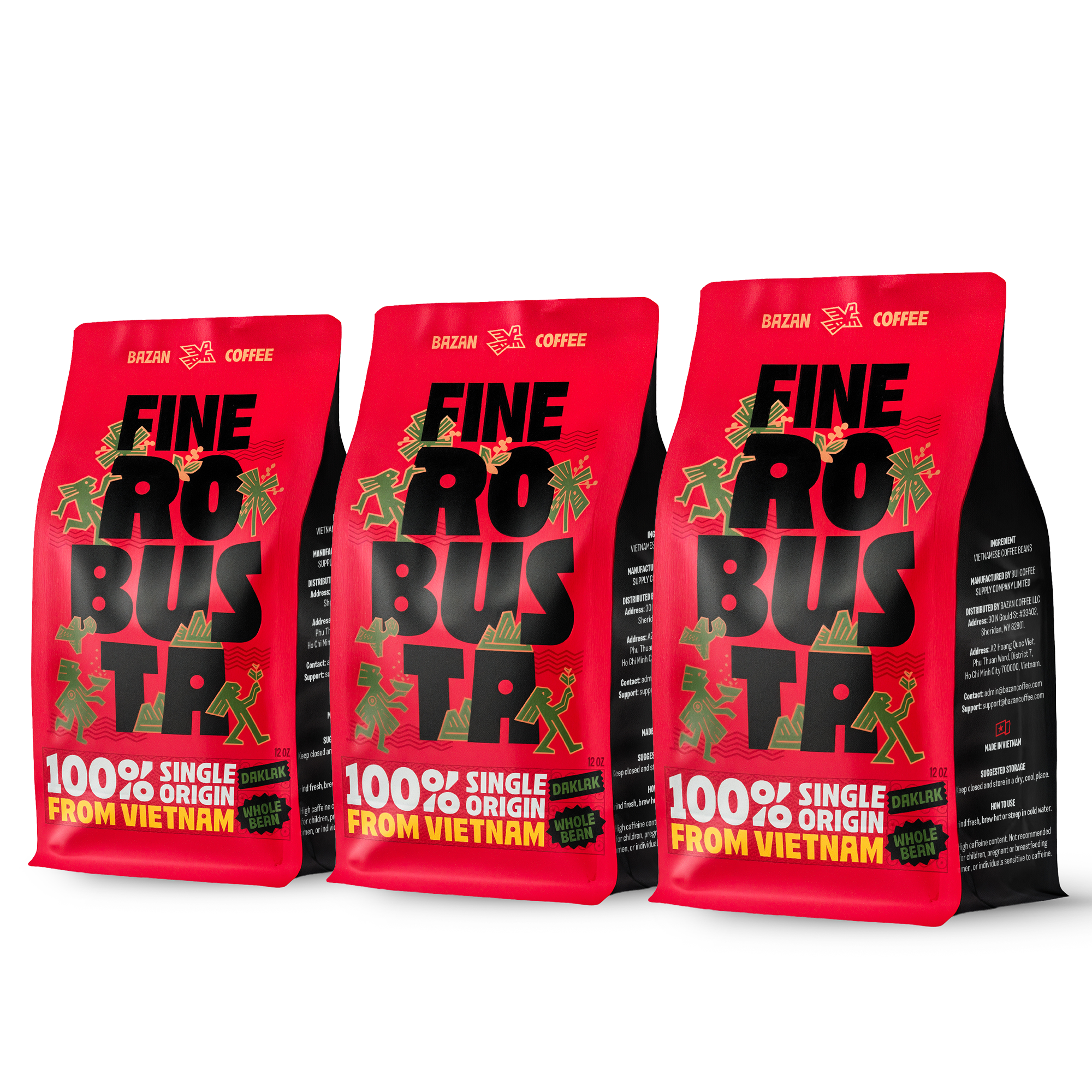 Fine Robusta Vietnam, Notes of Durian, Honey & Caramel, Whole Bean