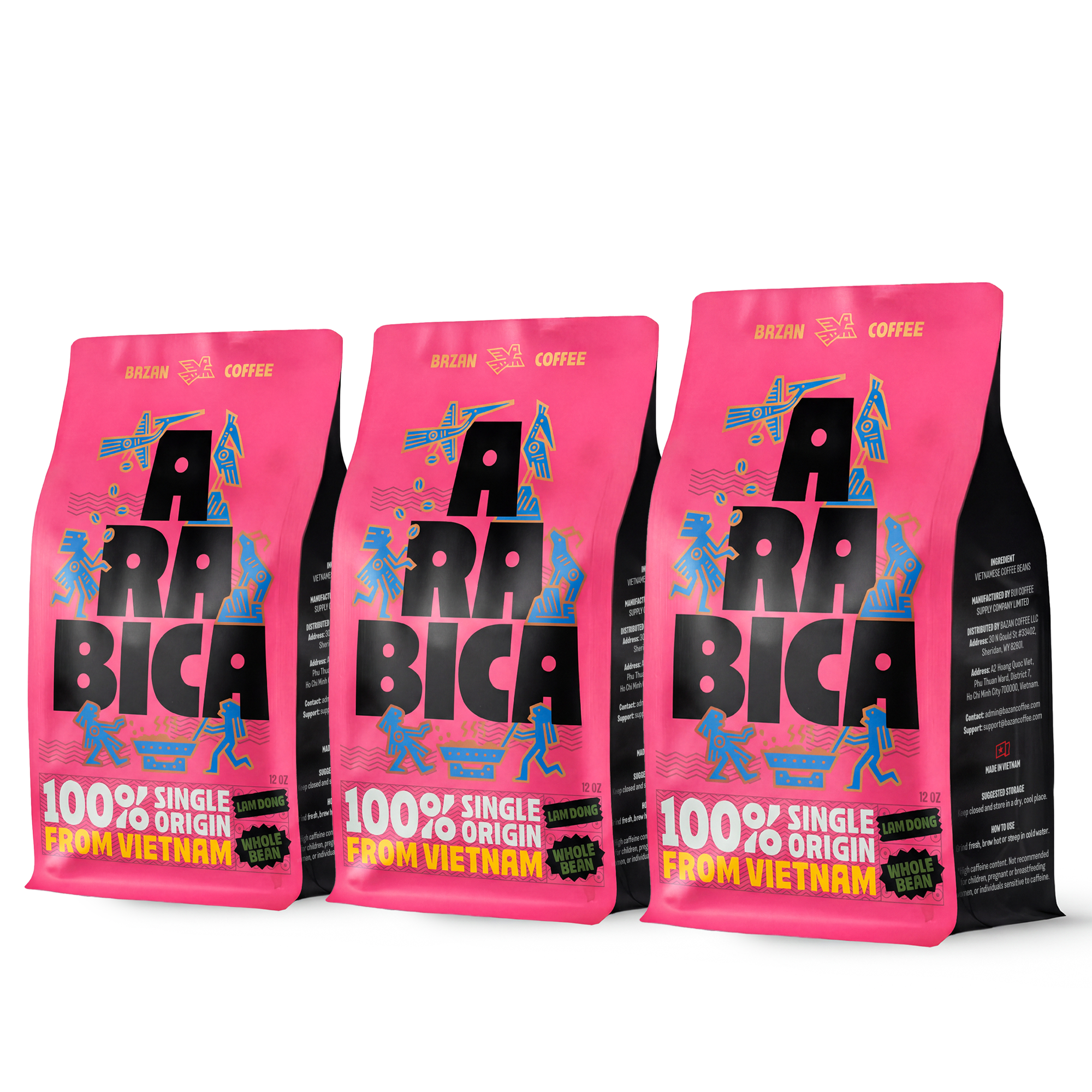 Specialty Arabica Vietnam, Notes of Caramel, Spices & Bell Pepper, Whole Bean