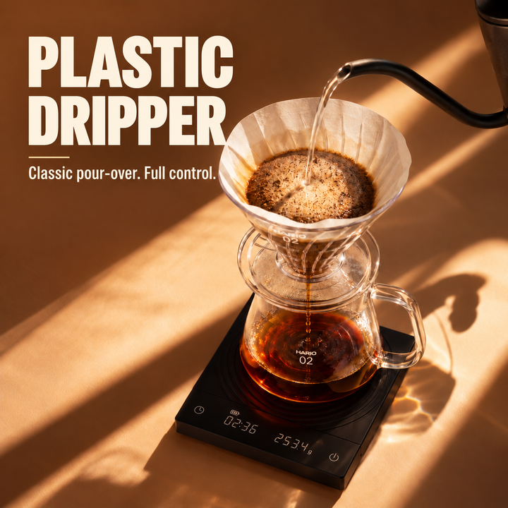 HARIO V60 Plastic Dripper, Size 02