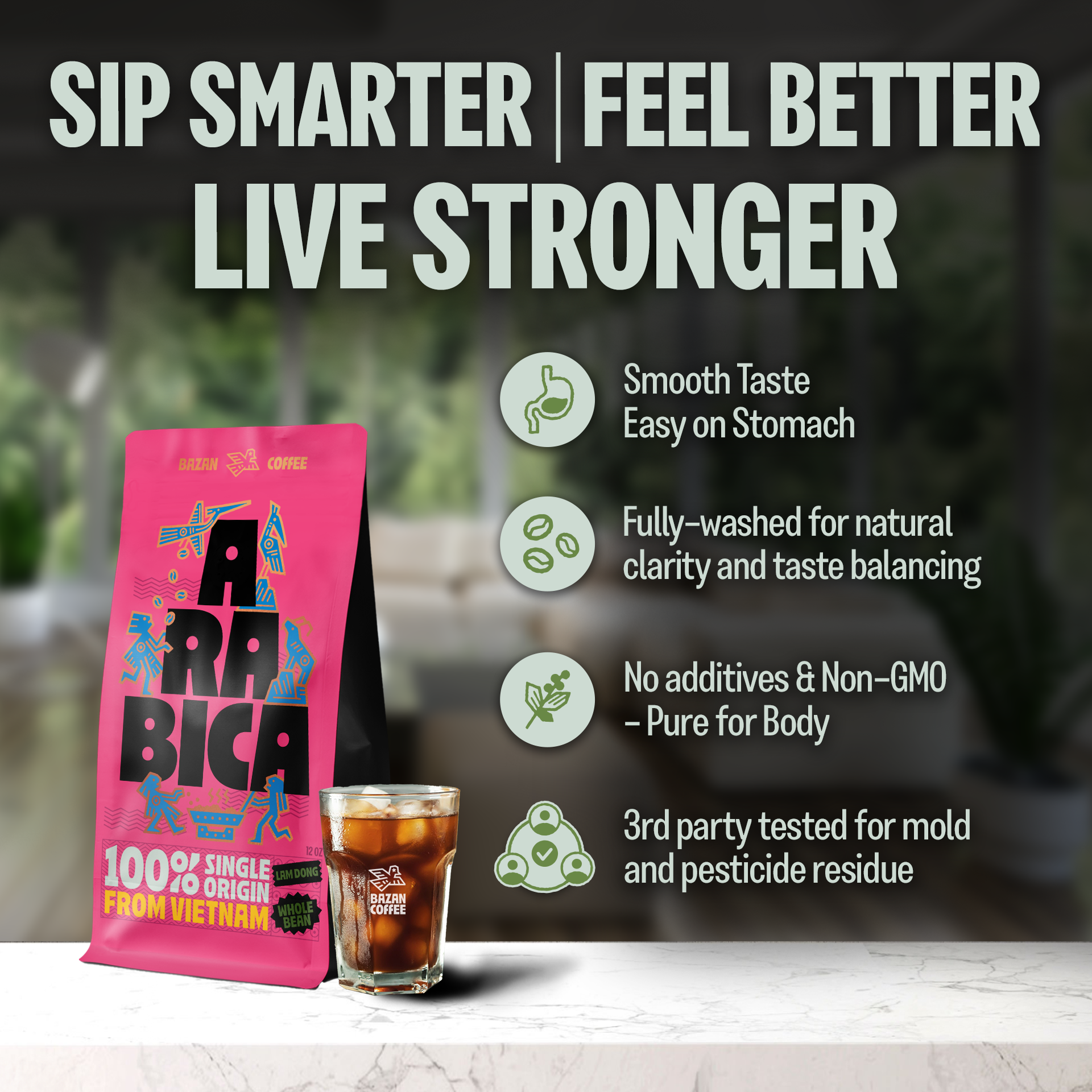 Specialty Arabica Vietnam, Notes of Caramel, Spices & Bell Pepper, Whole Bean