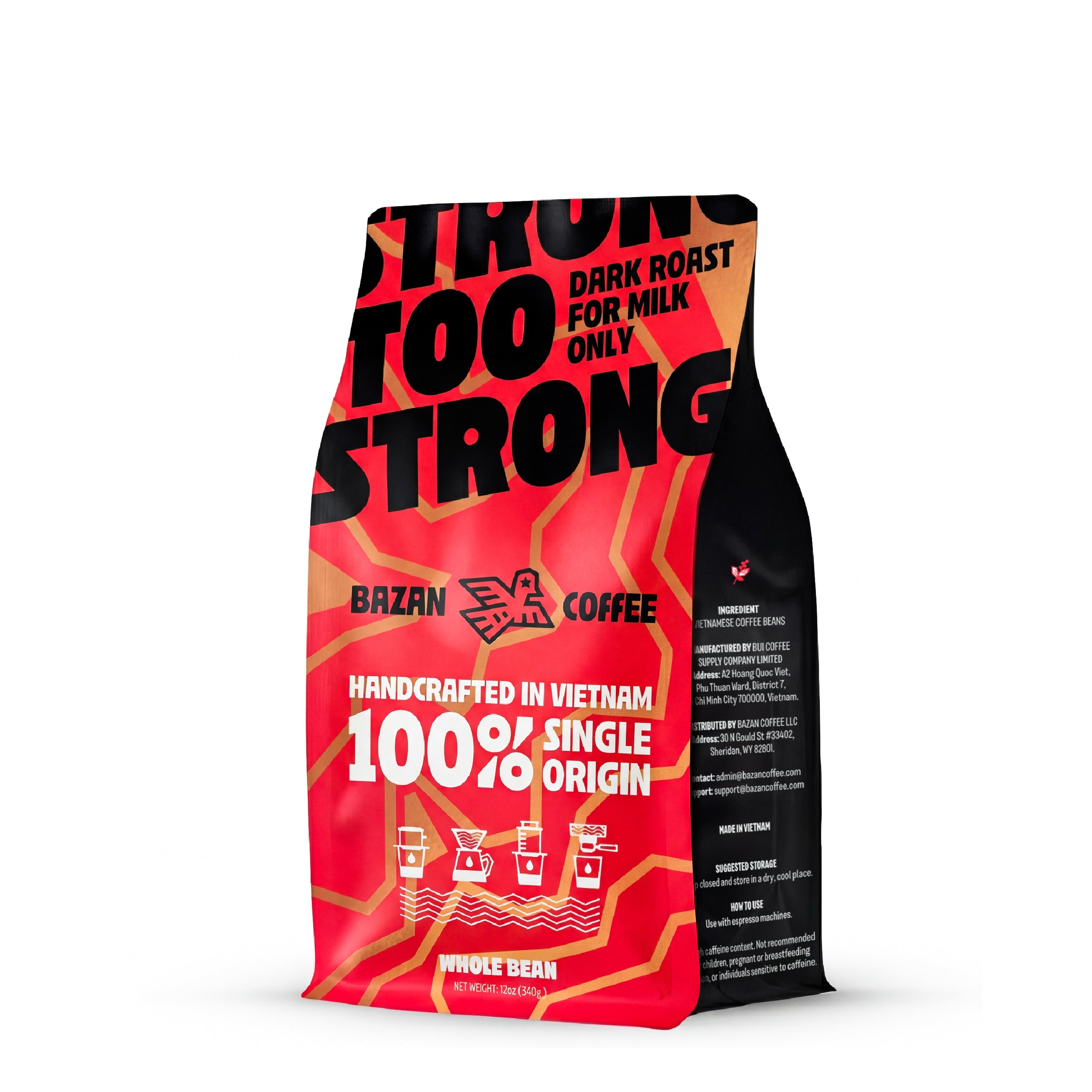Too Strong, Premium Vietnamese Robusta, Whole Bean