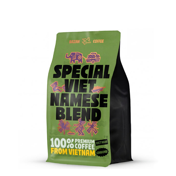 Special Vietnamese Blend, Strong & Smooth, Fruity & Floral Aroma, Ground