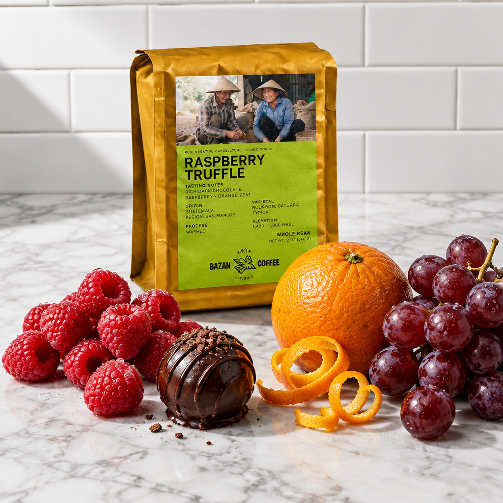 Raspberry Truffle brewing