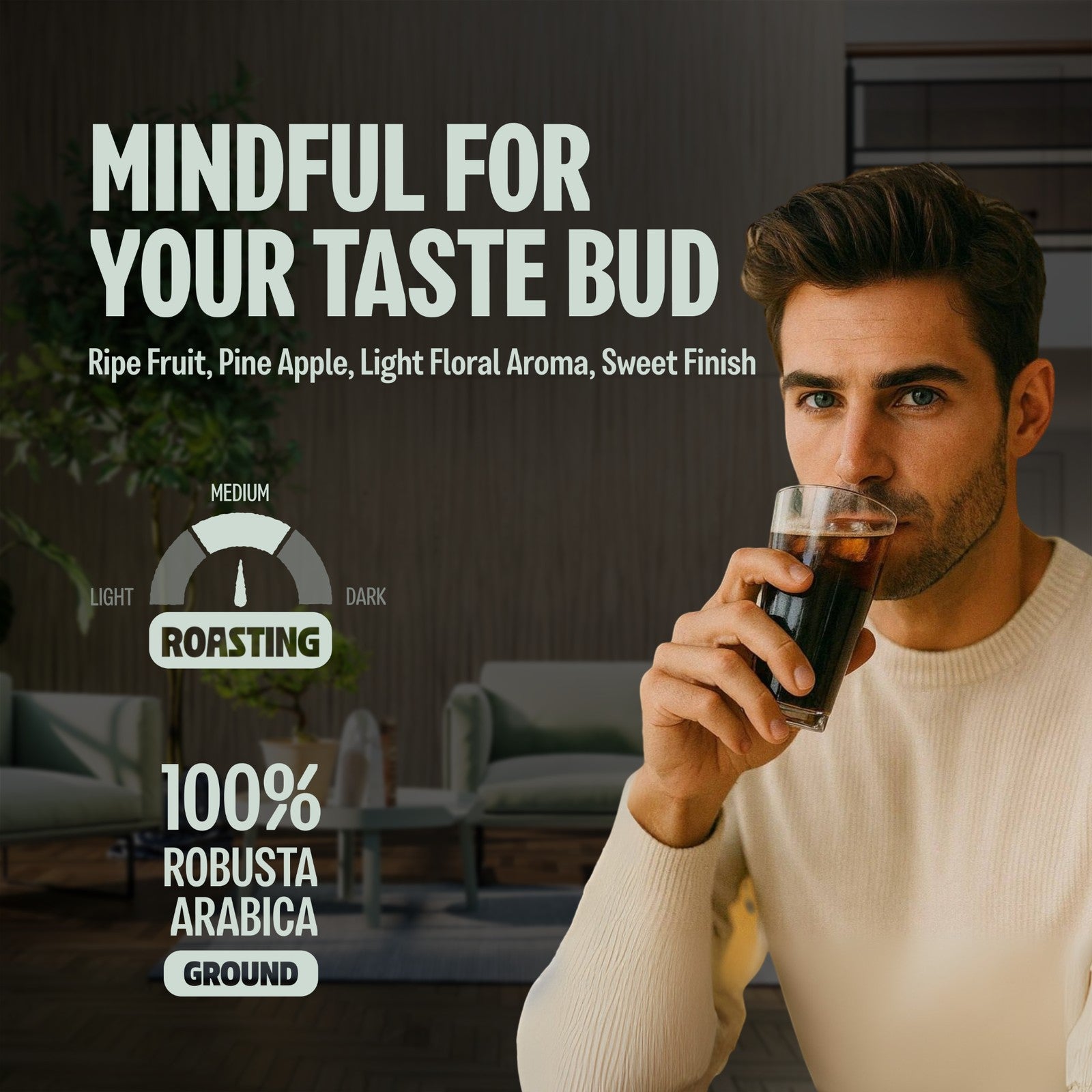 Special Vietnamese Blend, Strong & Smooth, Fruity & Floral Aroma, Ground