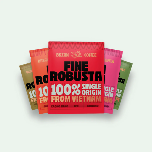Vietnamese Coffee Collection, Organic, Tropical Fruit Aromas, Single Serve Pour-Over