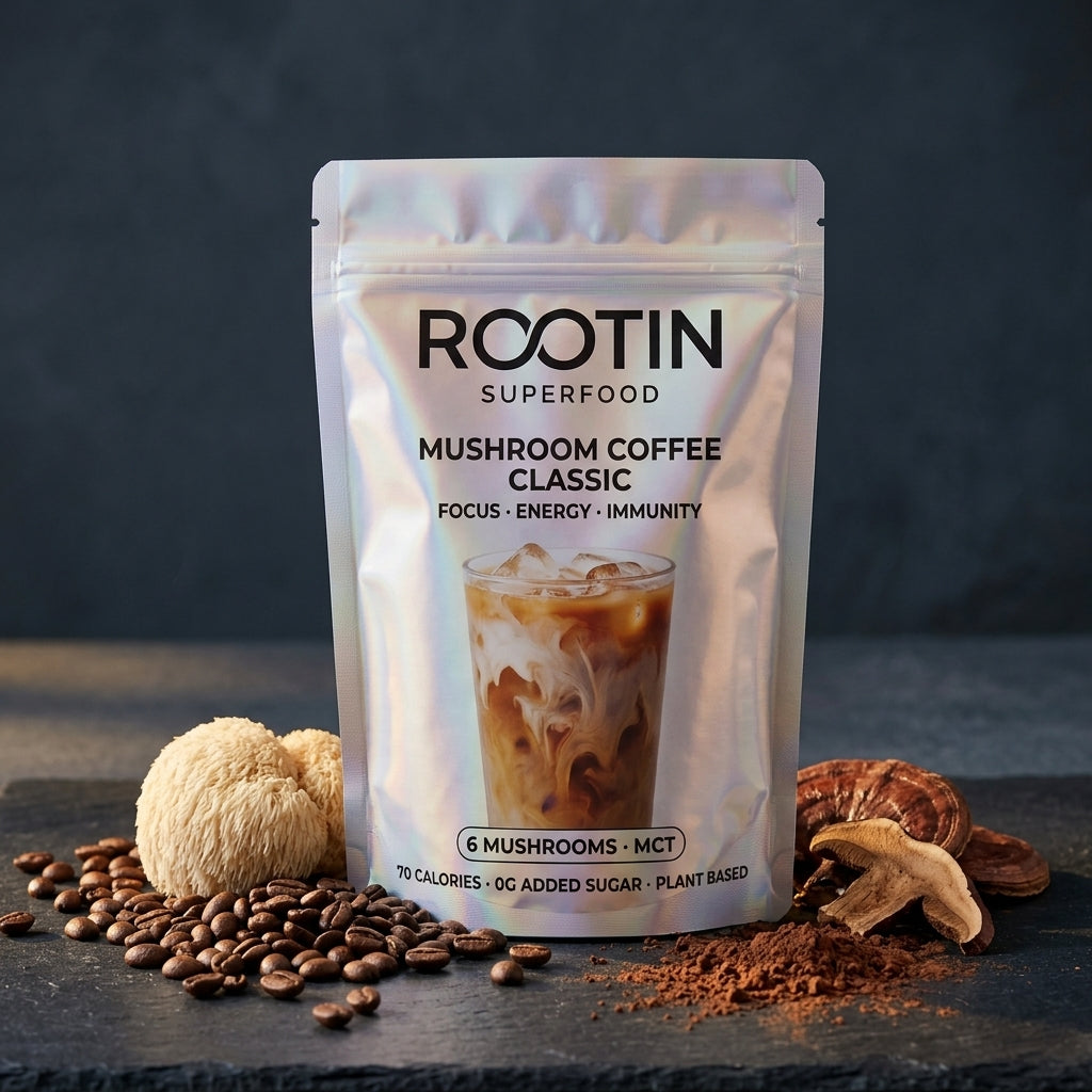 RootIn pouch with mushroom ingredients