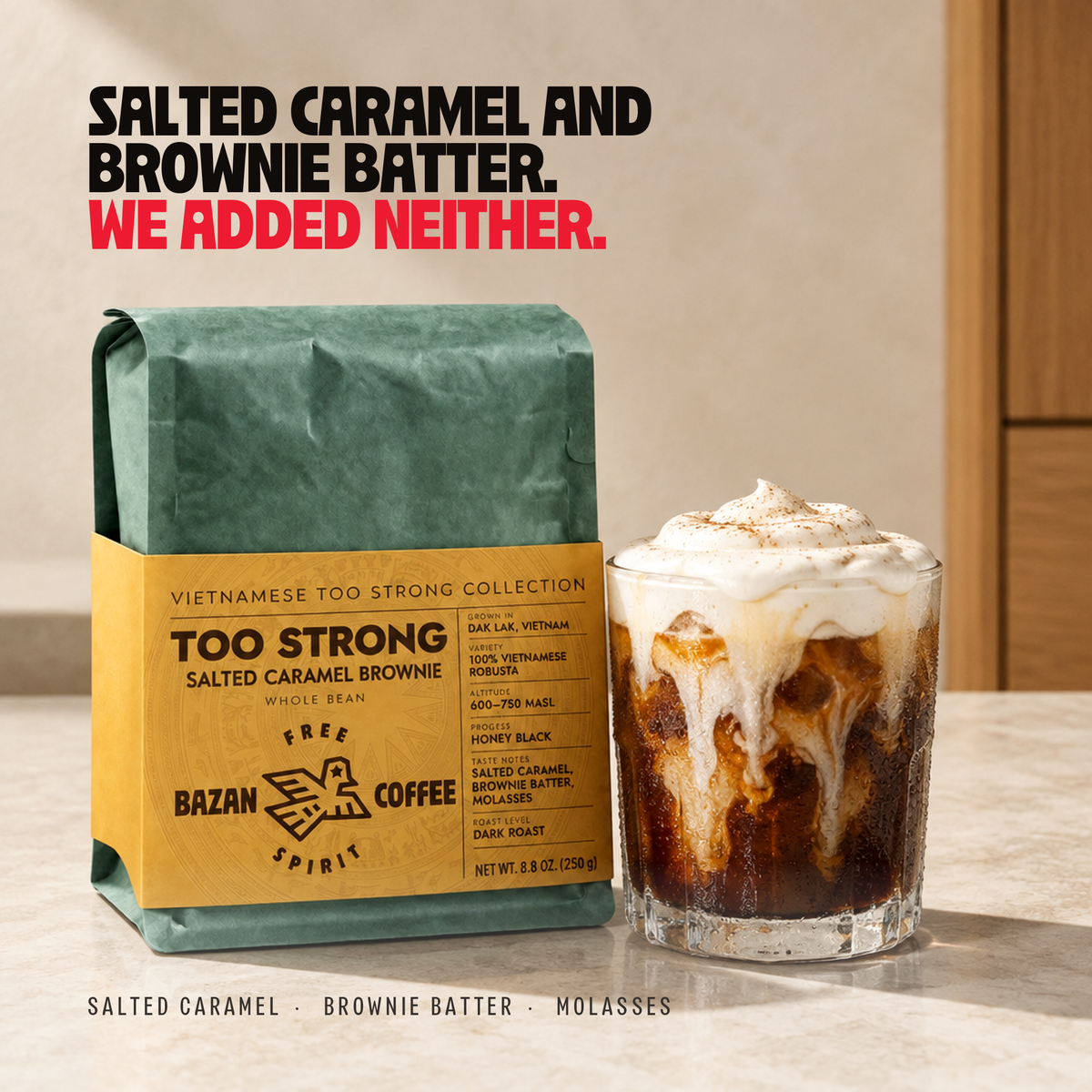 Too Strong Salted Caramel Brownie