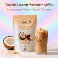 Toasted Coconut Mushroom Coffee — 6 Functional Mushrooms, MCT Oil, No Crash, Plant-Based